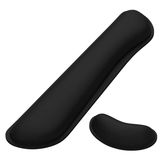 Dapesuom Enlarge Keyboard Wrist Rest, Memory Foam Wrist Cushion for Desk Mats Support, Cute Typing