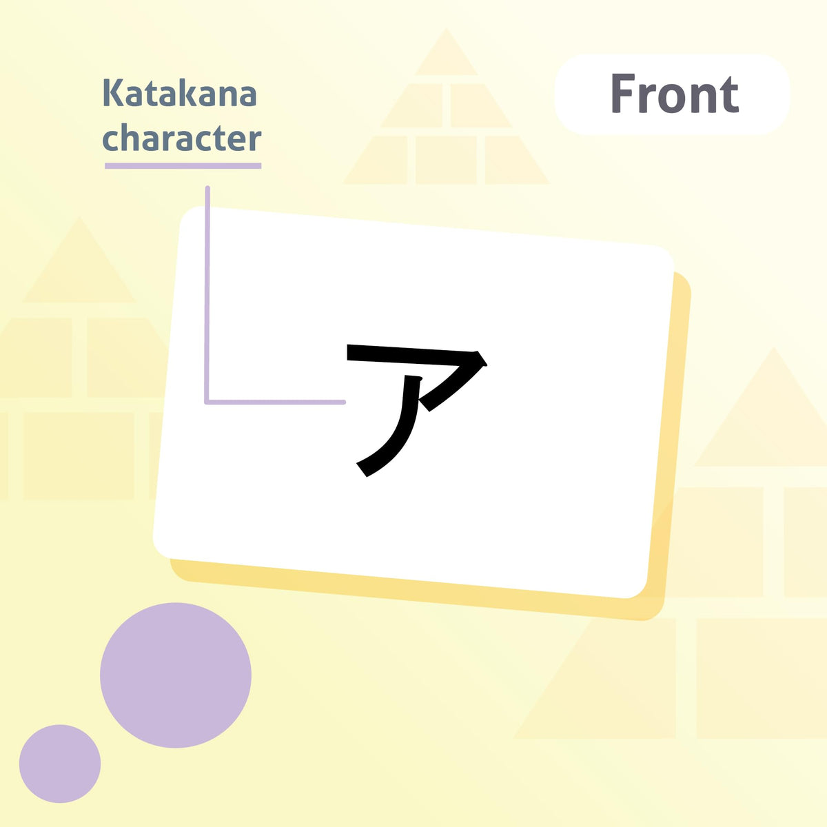 Japanese Syllabary - Katakana Flash Cards (with Stroke-Order Diagrams and Example Words), Standard