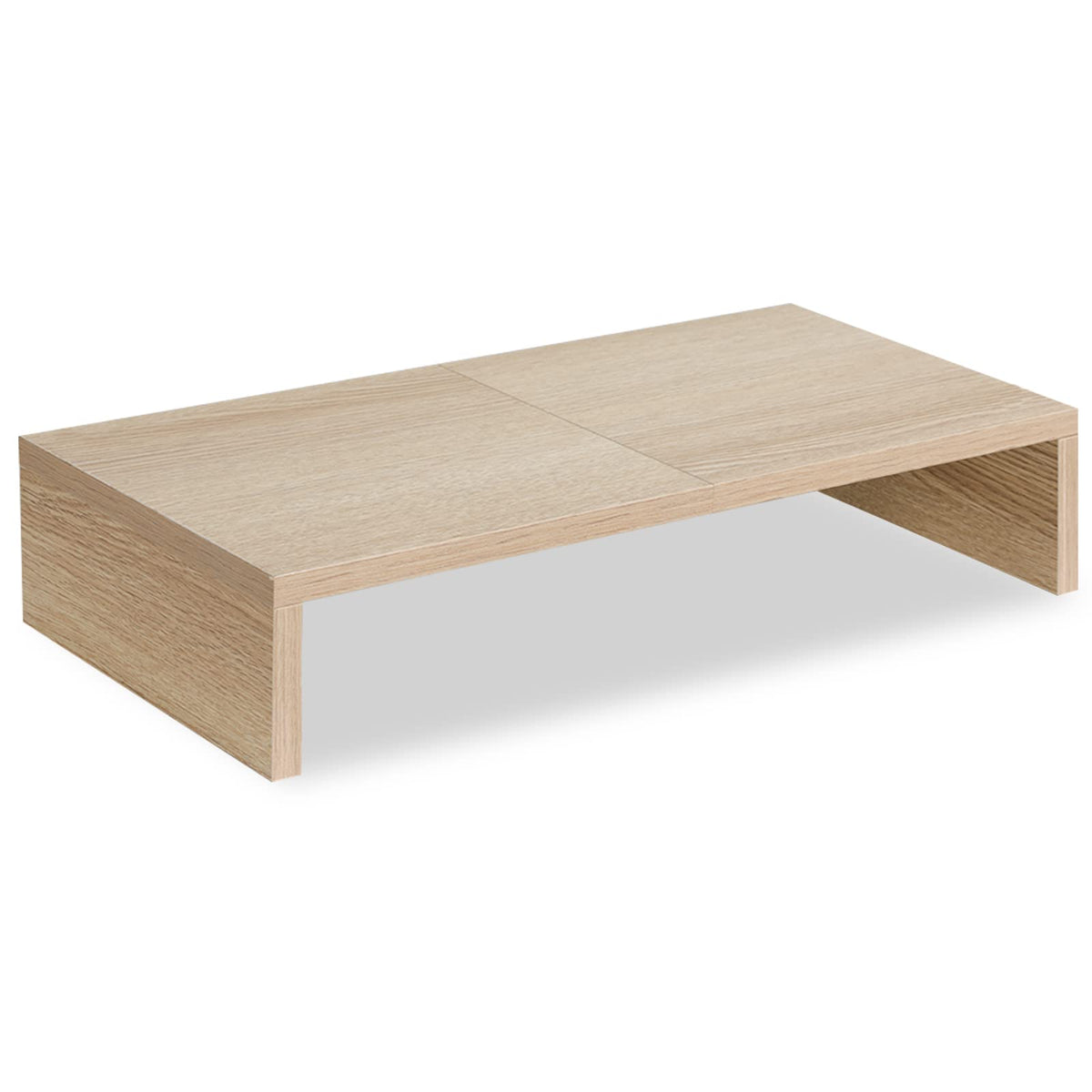 TEAMIX 20 inch Wood Monitor Stand Riser, Wooden Desktop Stand Shelf, Maple