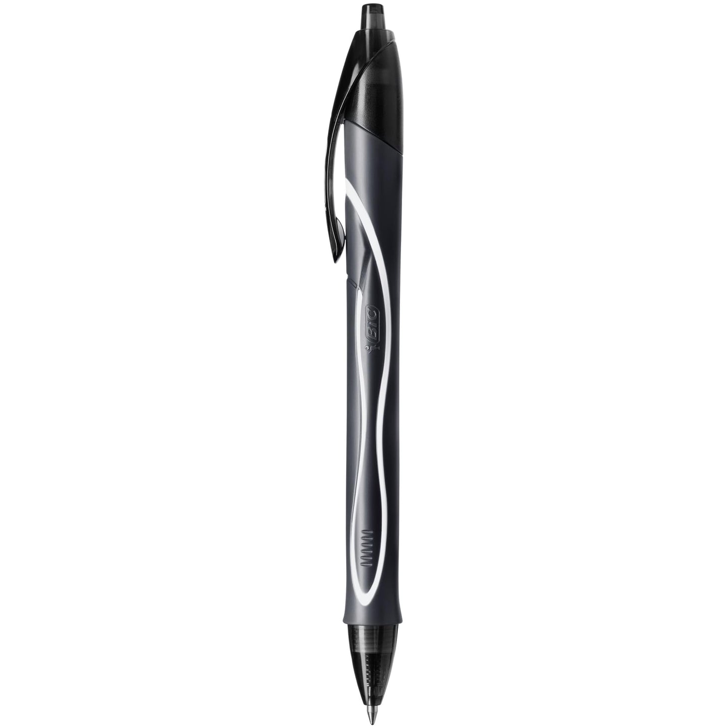 BIC Gel-ocity Quick Dry Ballpoint Pens, Medium Point (0.7 mm) and Fast Drying Black Colour Ink, Box