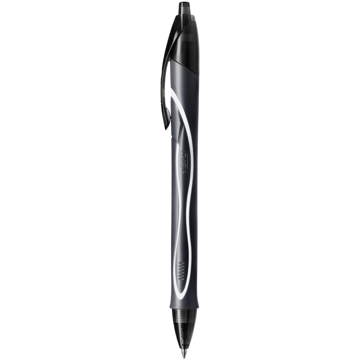 BIC Gel-ocity Quick Dry Ballpoint Pens, Medium Point (0.7 mm) and Fast Drying Black Colour Ink, Box