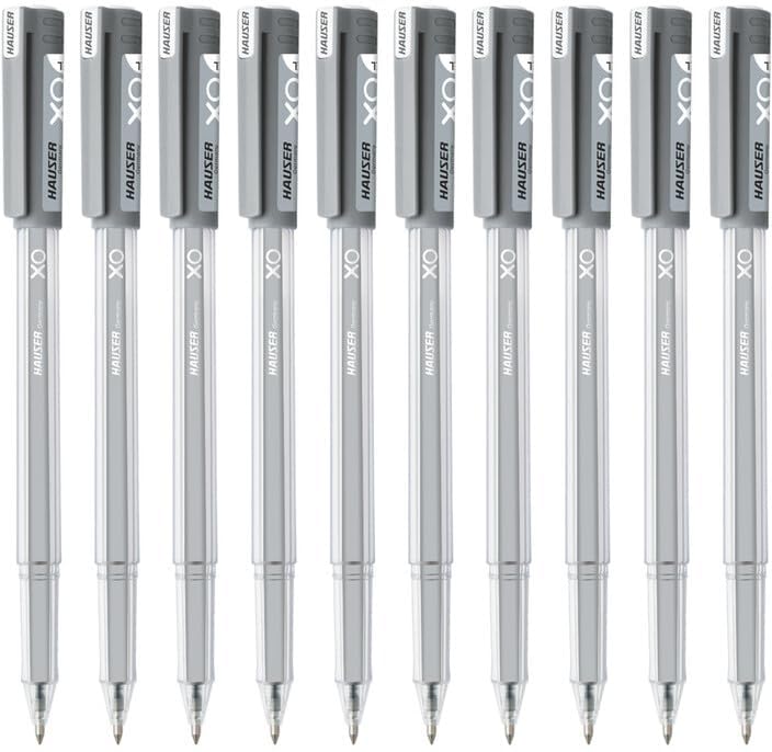 Hauser Germany Xo Jumbo 0.6 Mm Gel Pen|Quick Dry Ink With Long Writing Jumbo Refill|Transparent