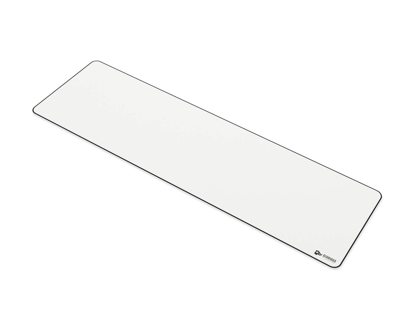 GLORIOUS Extended Gaming Mouse Pad/Mat - Long White Cloth Mousepad, Stitched Edges | 11"x36" (GW-E)