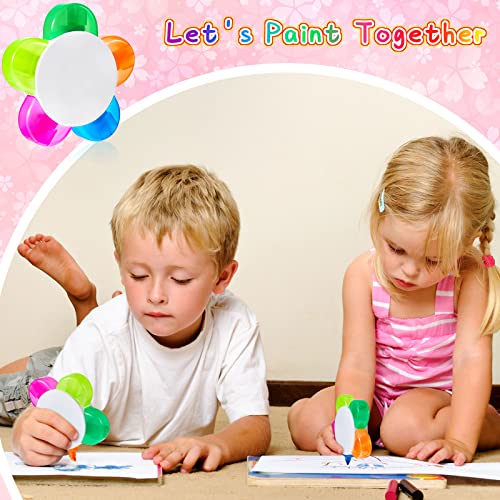 Outus 48 Pieces Petals Highlighters Assorted Colors 5 in 1 Pens Bulk