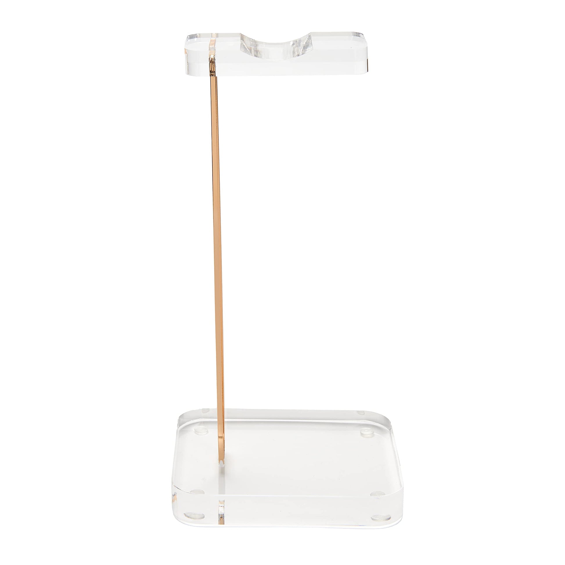 russell+hazel Acrylic Headphone Stand with Gold Hardware, Clear