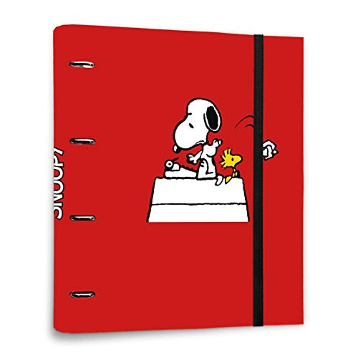 Grupo Erik 4 Ring Binder A4 - Snoopy Stationery | 10.6 x 12.6 inches - 27 x 32 cm - A4 Ring Binder