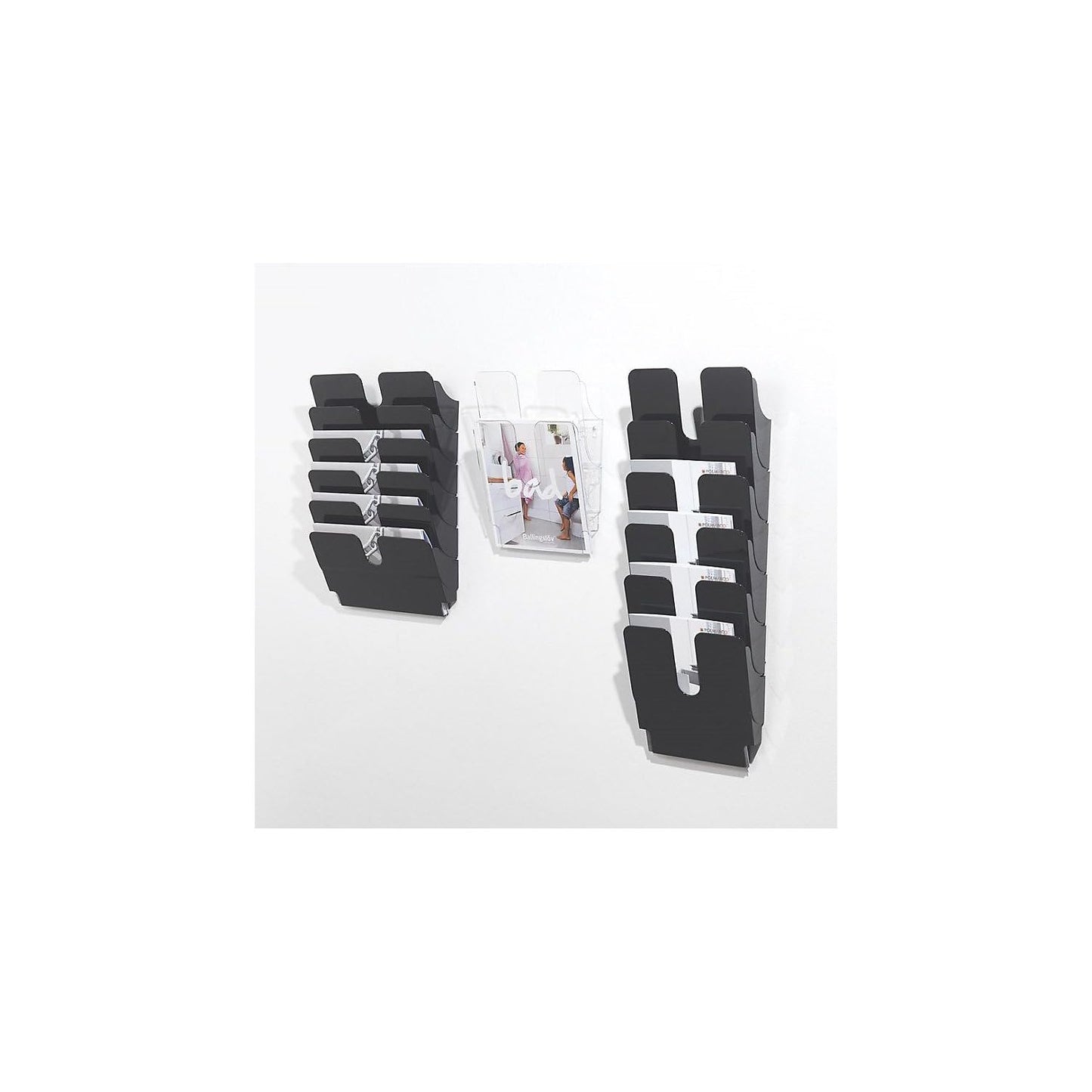 Durable FLEXIPLUS 2 A4 Portrait Literature Holder | Transparent | Wall-Mounted Document Holder |