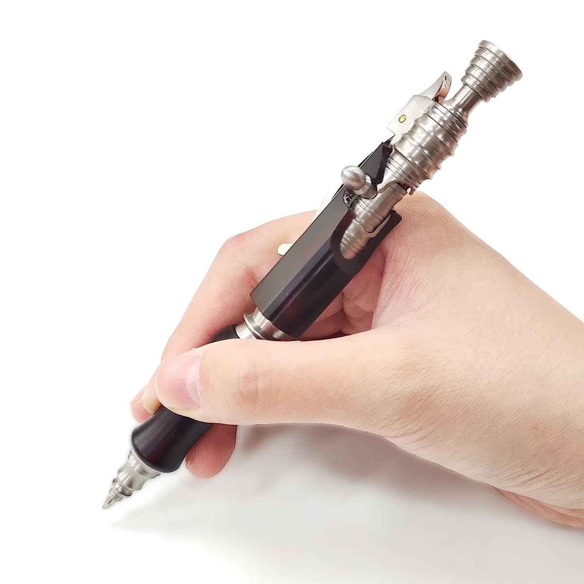 Dr. Metalleung Heavy Duty Stainless Steel Bolt Action Pen - Tactical EDC Retractable Ballpoint Pen