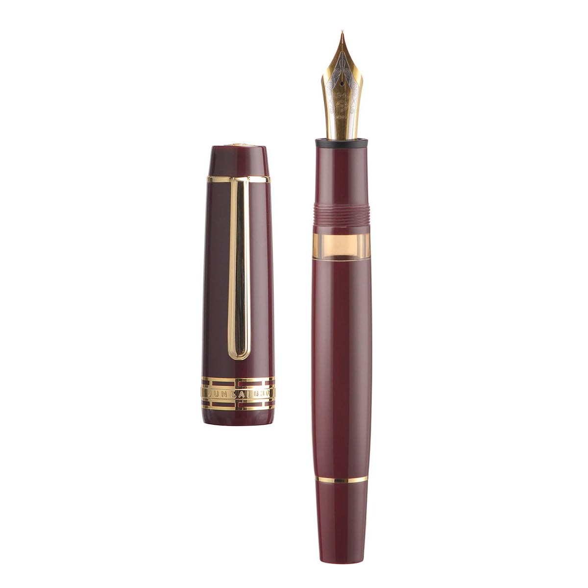Wikult Yongsheng Junlai 630 Acrylic Fountain Pen, Size 8 Medium Nib with Piston Filling System