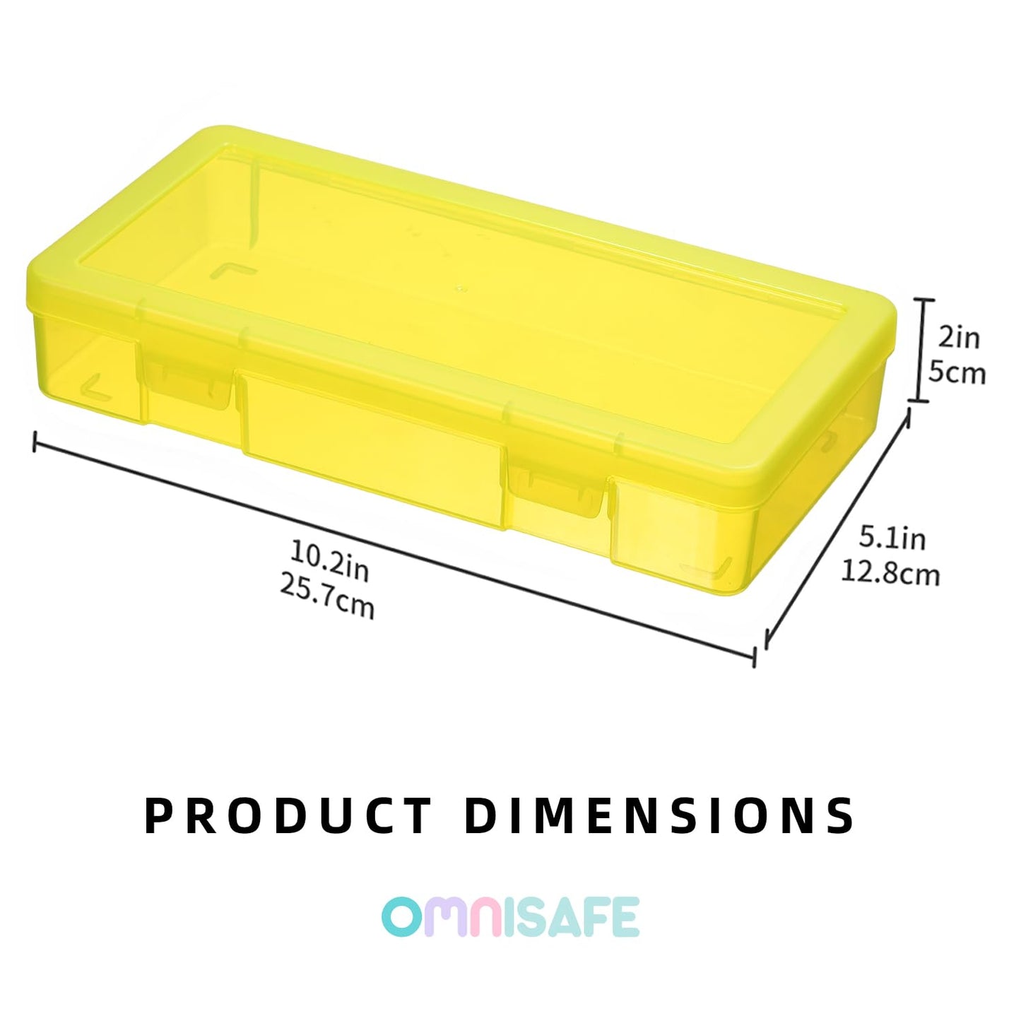 OMNISAFE 9 Pack Medium Colored Plastic Hobby Art Craft Organizer, Mini Plastic Storage Containers