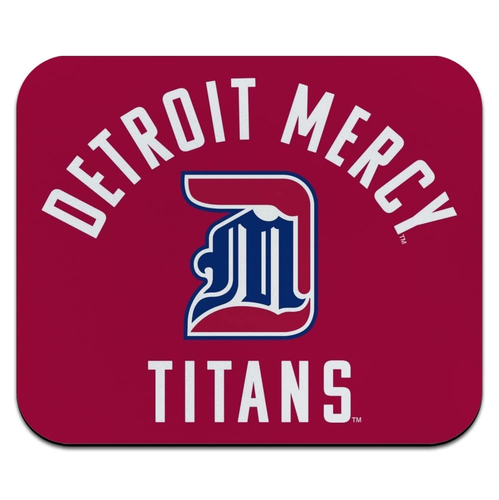 University of Detroit Mercy Titans Logo Low Profile Thin Mouse Pad Mousepad