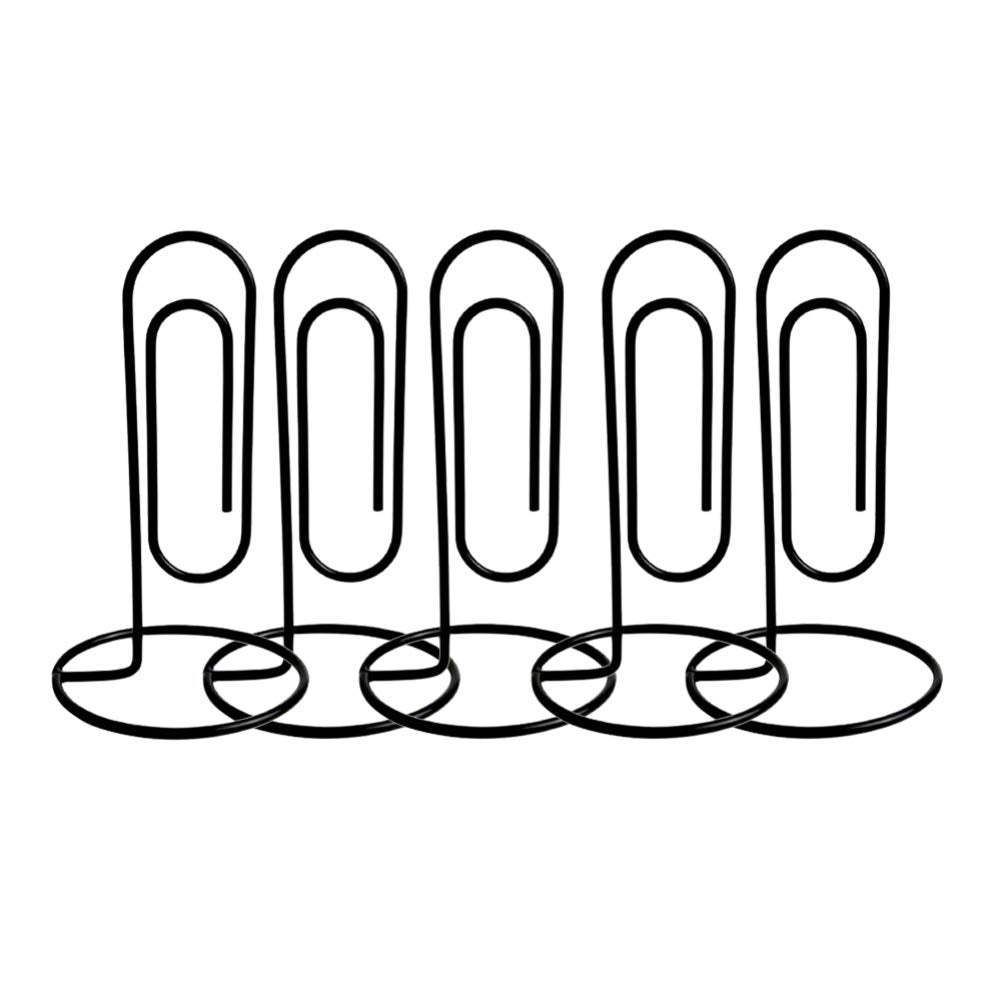 STOBOK Base Memo Clip, 5pcs Creative Large Desktop Note Holder DIY Multi- Hand Account Daily Use