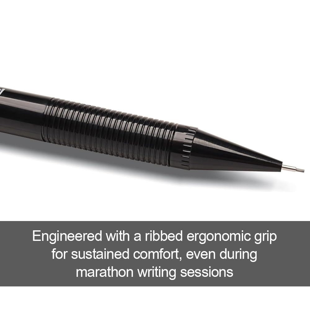 Pentel Sharplet-2 Automatic Pencil, (0.5mm) Lead Size, Black Barrel, Box of 12 (A125A)