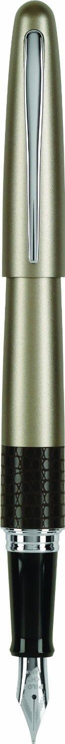 PILOT MR Animal Collection Fountain Pen in Gift Box, Matte Gold Barrel with Lizard Accent, Medium