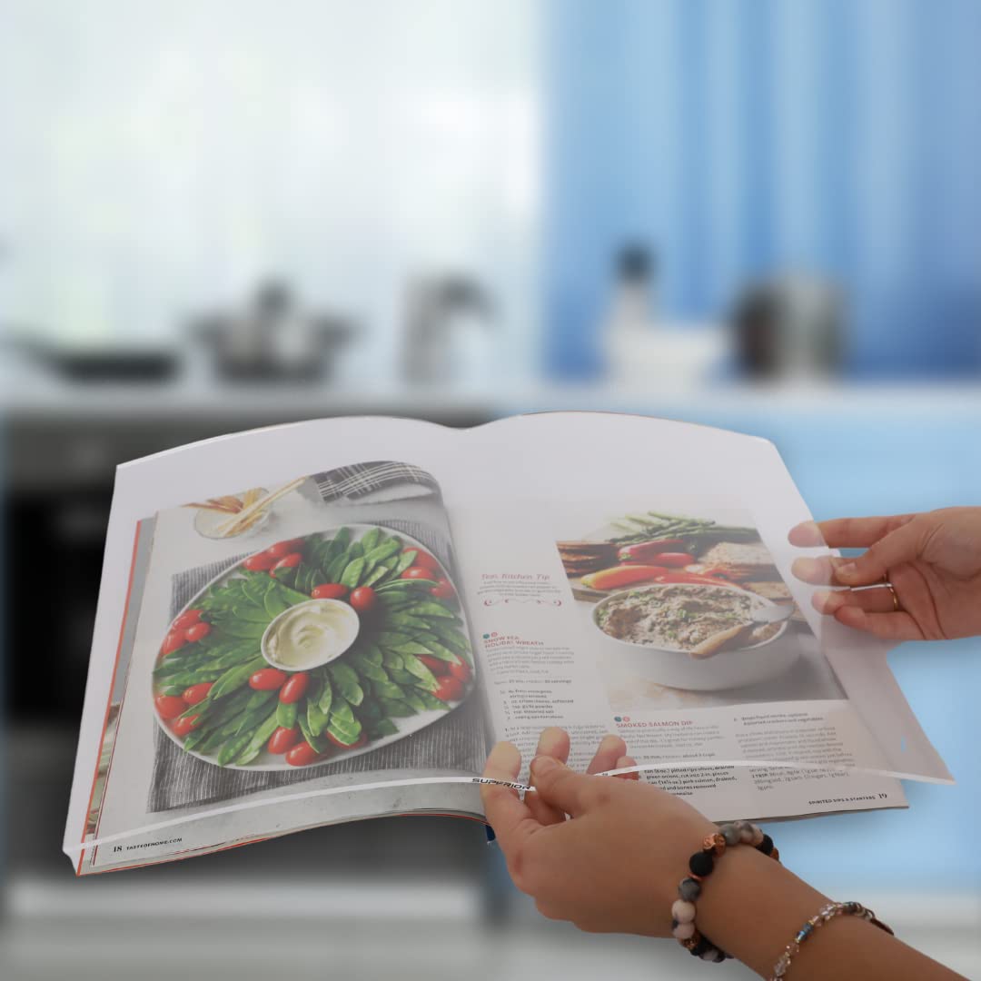 Superior Essentials Clear Transparent Book Protector/Page Holder (Large Book/Magazine Size-16.5"