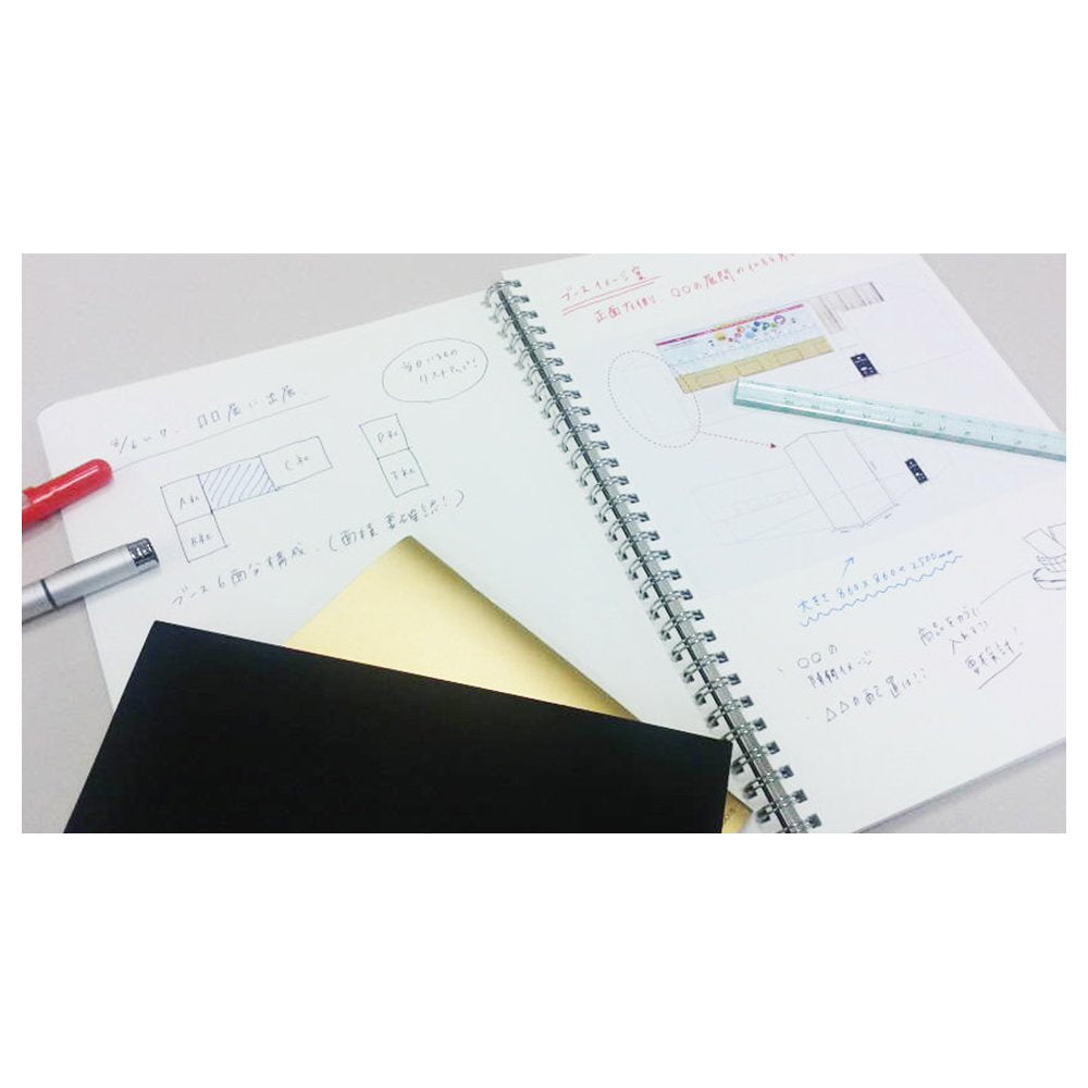 Kyokuto FOBCOOP Ring Notebook, Dot Rule, B5, PTD03SV, Silver