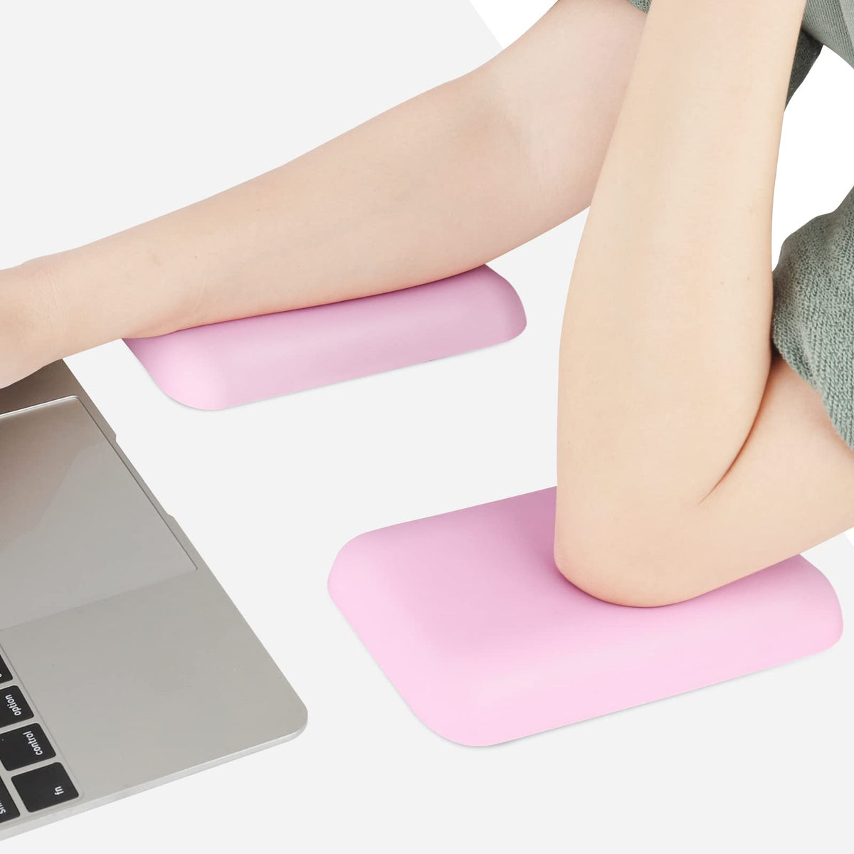 Leolee Elbow Rest Pads for Desk, Pink Ergonomic Wrist Rest Arm Rest Pads