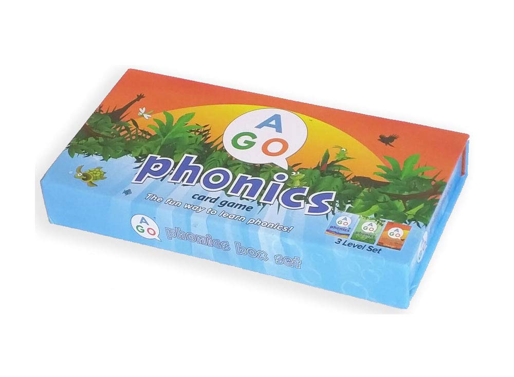 AGO Phonics Card Game for Kids – Learn to Read, 3 Levels, 162 Cards