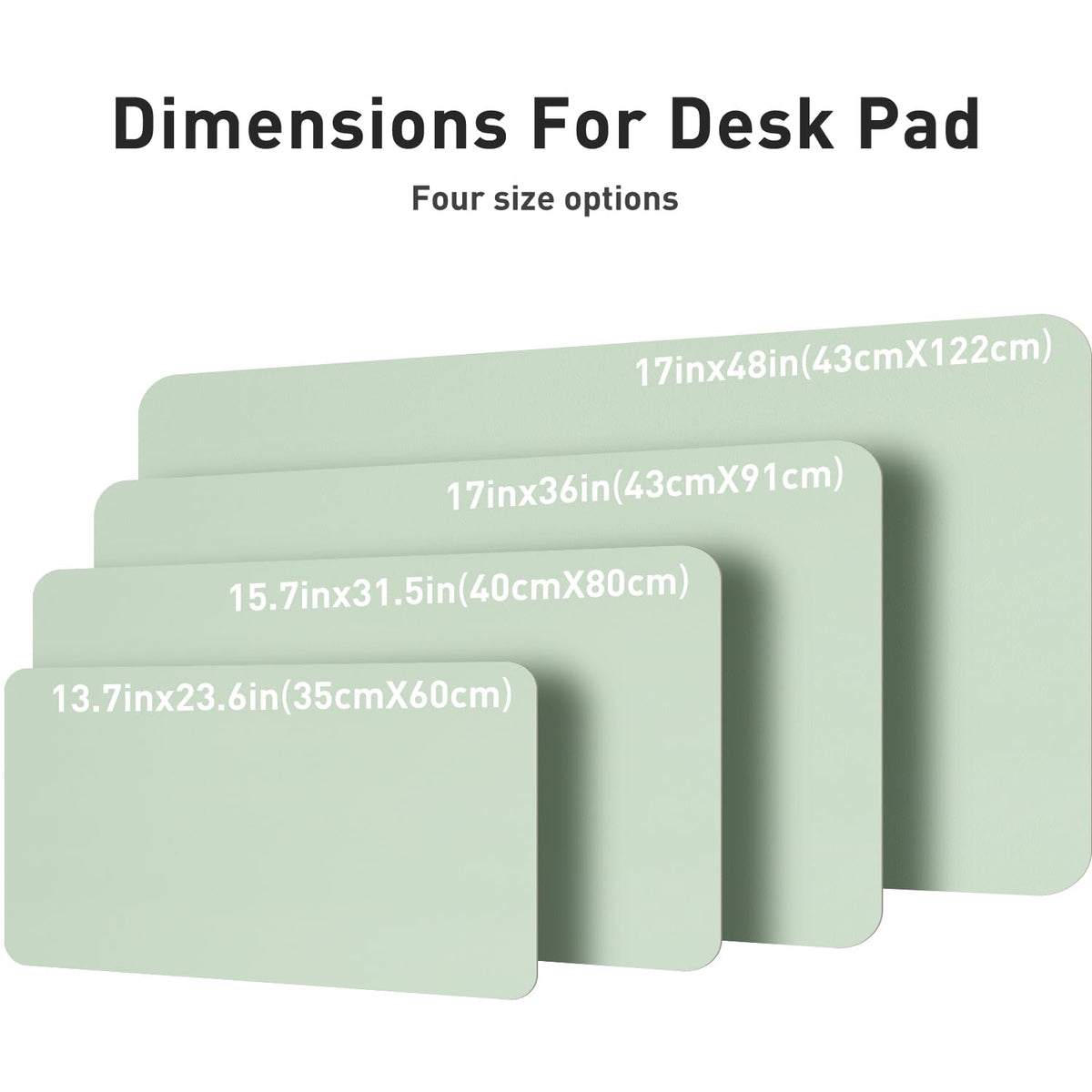 Aothia Large PU Leather Desk Pad Protector - Non-Slip Mouse Pad & Writing Mat for Office/Home
