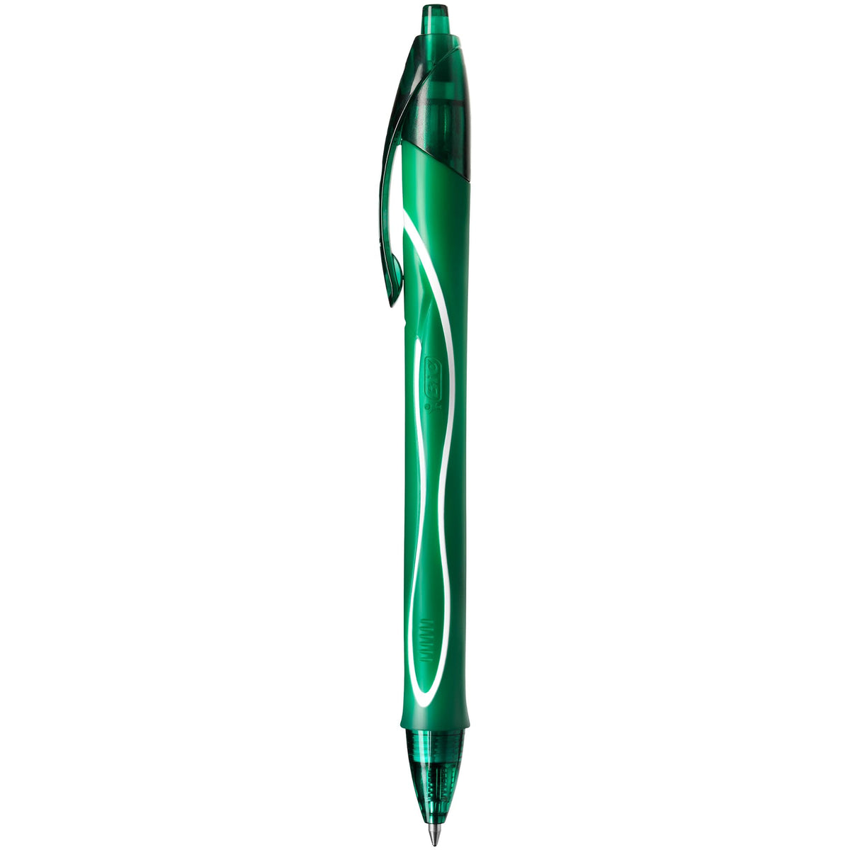BIC Gel-ocity Quick Dry Gel Pens, Medium Point (0.7 mm), Green, Box of 12, Retractable Pen with