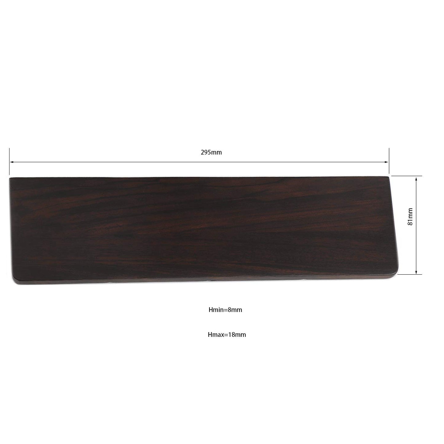 YMDK 60 Keyboard Wrist Rests Ugyen Wood for 60% 61 Mechanical Gaming Keyboard Typing Wrist Support
