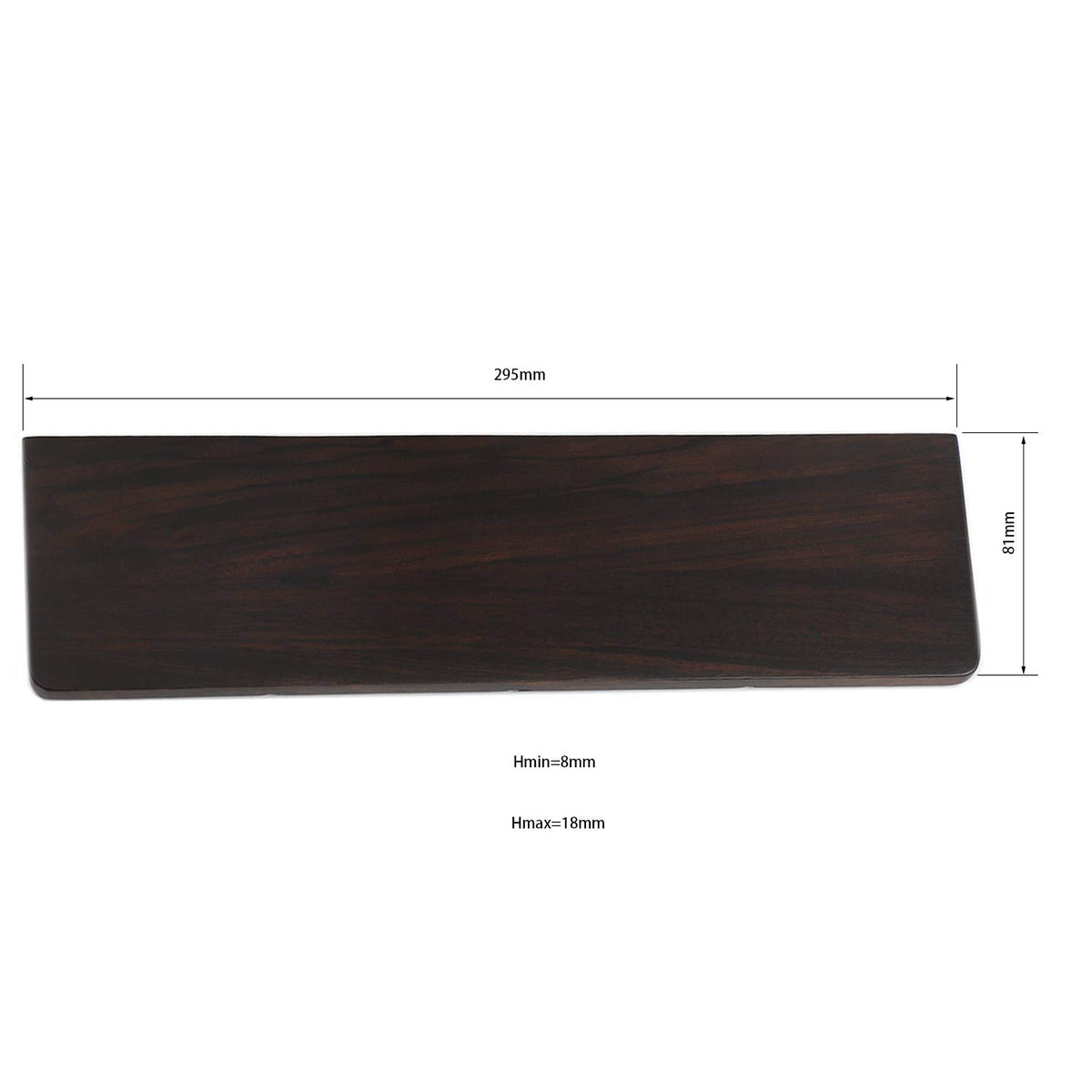 YMDK 60 Keyboard Wrist Rests Ugyen Wood for 60% 61 Mechanical Gaming Keyboard Typing Wrist Support