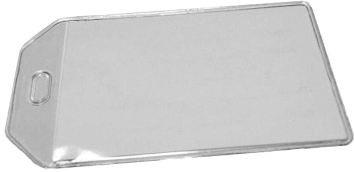 Clear Vinyl Luggage Tags with Loops & Name Cards (Set of 25)