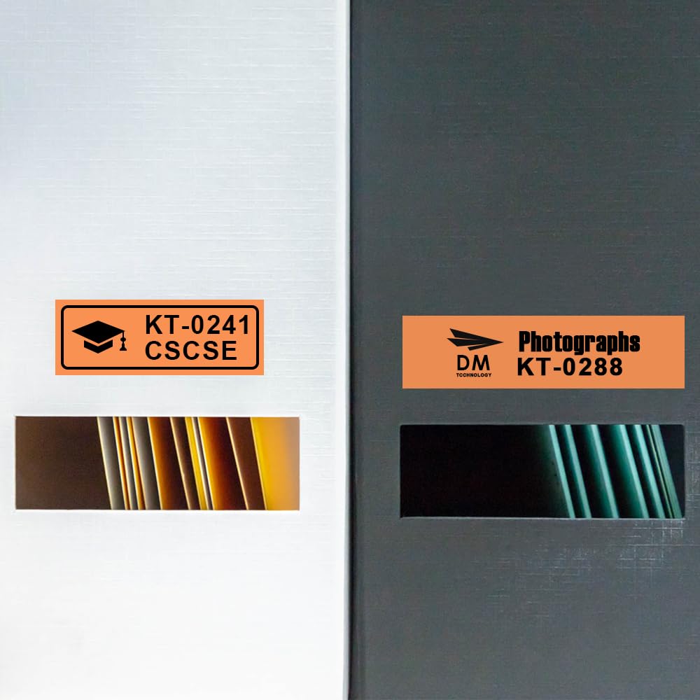 18mm 3/4" Fluorescent Orange Label Compatible with Brother PTouch TZe-B41