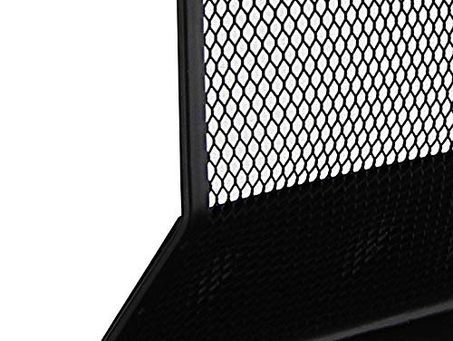 OSCO Black Wiremesh Bookends | 1 Pair | Two Bookends | Shelves & Bookcases | H17.5 x W12.5 x D13 cm