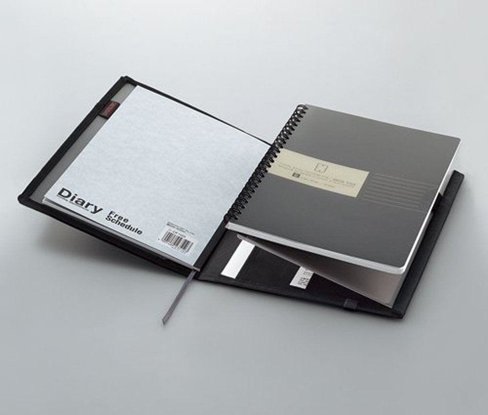 KOKUYO Systemic Cover Notebook, with One Semi-B5, B 6mm Ruled, 35 Lines, 40 Sheets, Twin Ring Edge