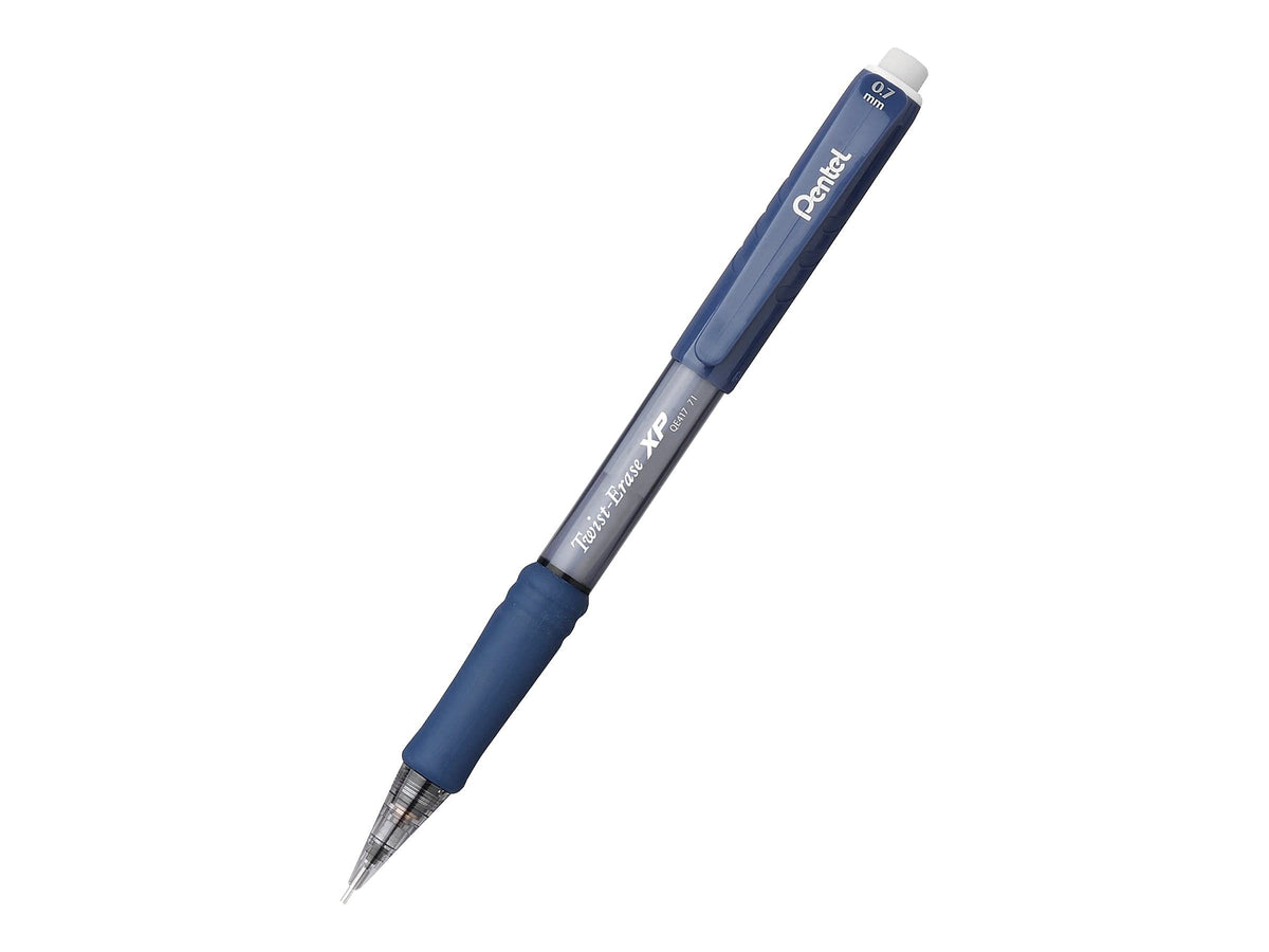 Pentel Twist Erase EXPRESS Automatic Pencil, 0.7mm Lead Size, Blue Barrel, Box of 12 (QE417C)
