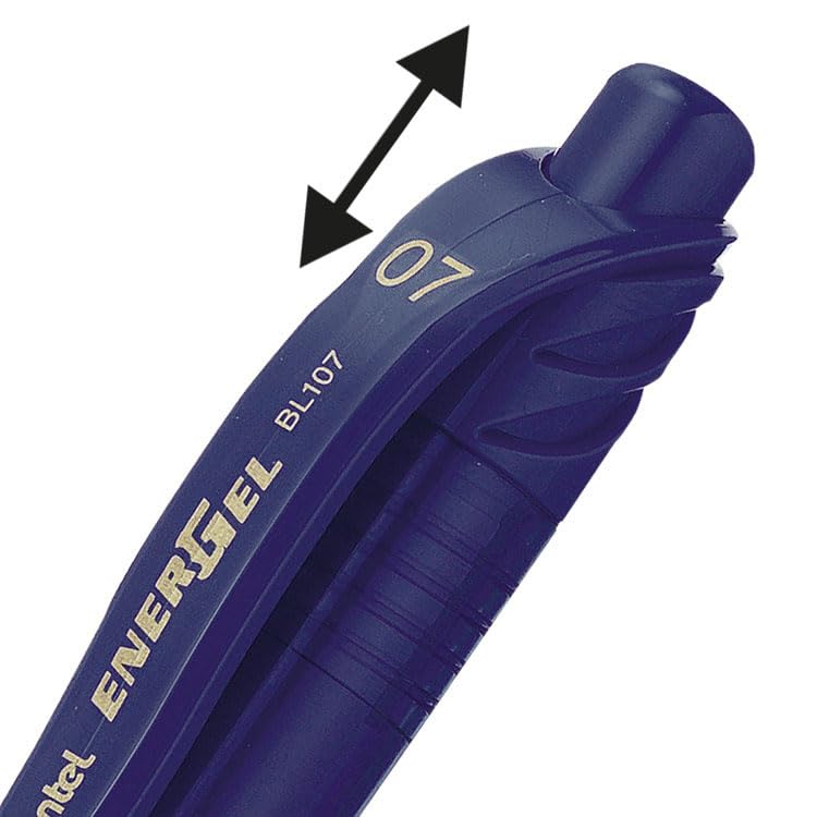 Pentel BL107-AX EnerGel X Gel Rollerball Pen navy blue