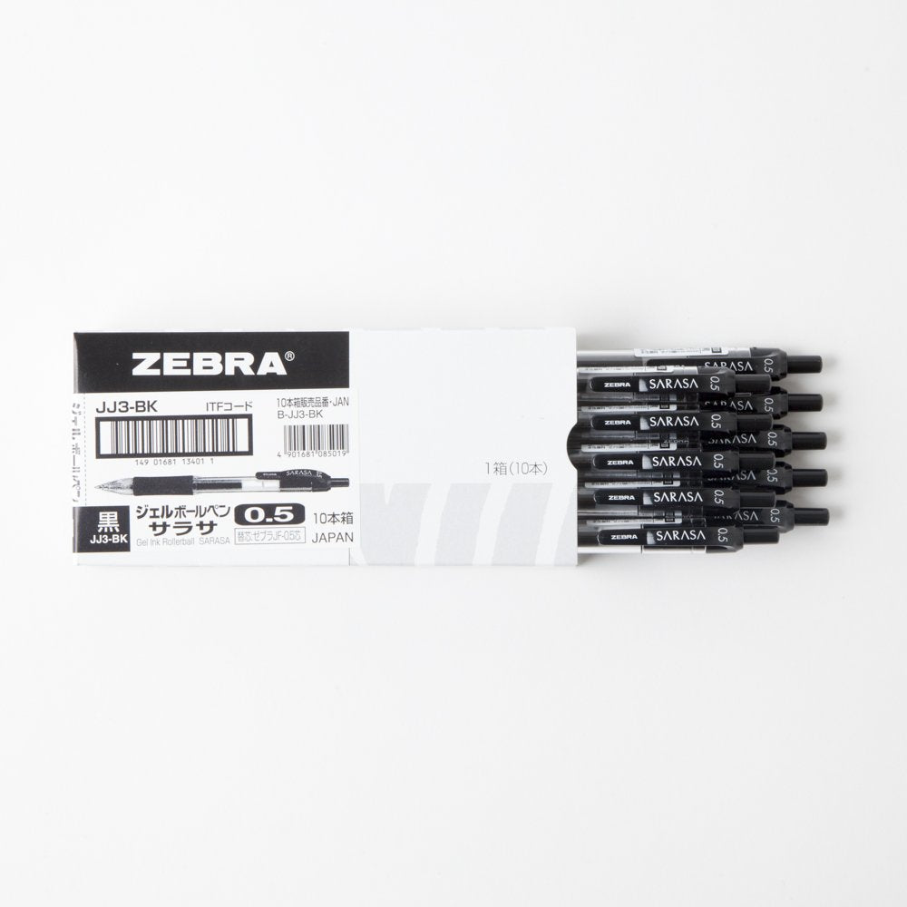 Zebra Gel Ballpoint Pen Sarasa 0.7 Black 10 pcs B-JJB3-BK