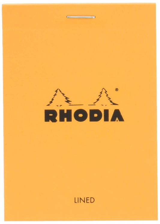 RHODIA cf11600 Notepad No. 11 (A7), Horizontal Ruled, 80 Sheets, Water Repellent Cover, Perforated