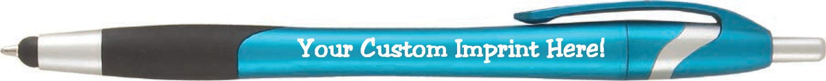 ExpressPencils Personalized Purple Stylus Pen - The Glide - Click Action - Custom - Black Ink - 12