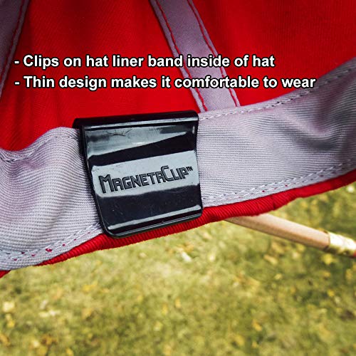 Magnetic Hat Clip Pencil Holder TWO PACK (2) With Strong Magnetic Clip For Standard Pencils and