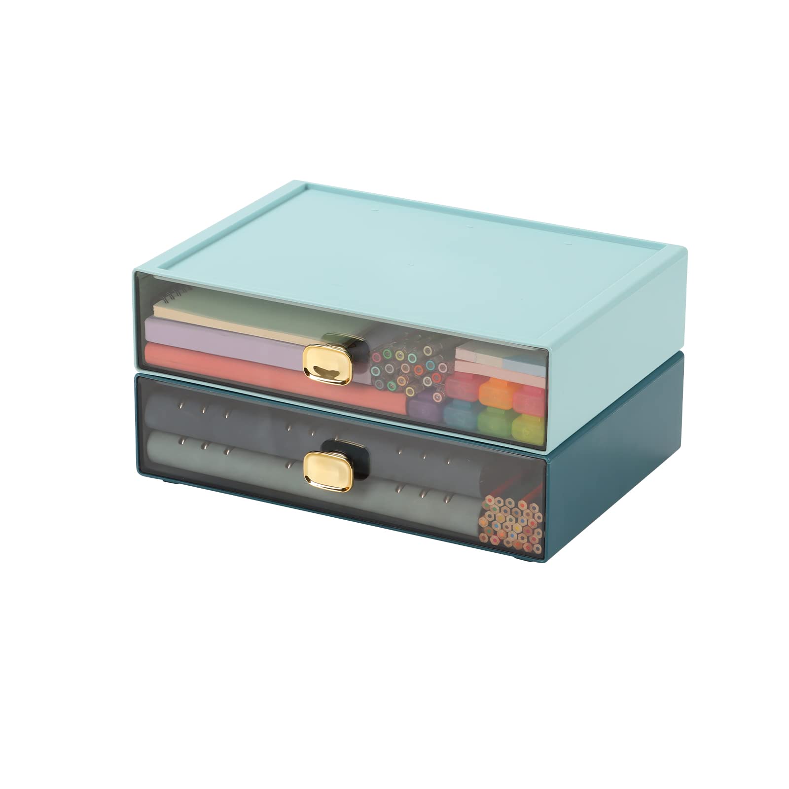 OSteed Desktop Storage Drawers, Plastic Countertop Printer Paper Organizer