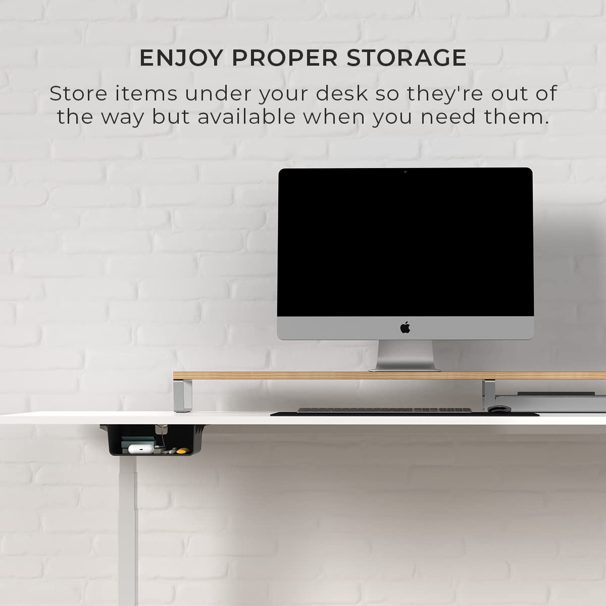 HumanCentric Under Desk Storage Shelf, Drawer Organizer For office & more