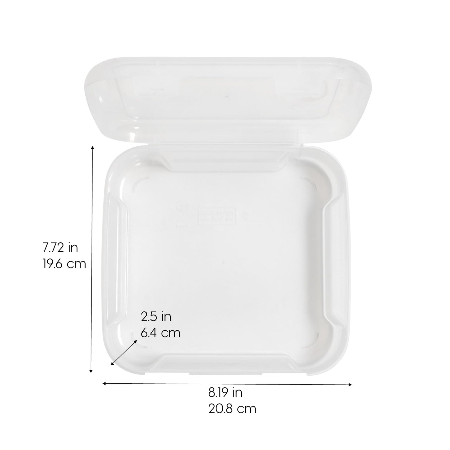 IRIS USA Scrapbook Case |Made in USA| Fits 6"x6" - Thick (8-Pack) - Clear