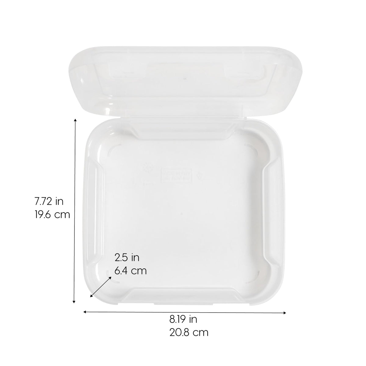 IRIS USA Scrapbook Case |Made in USA| Fits 6"x6" - Thick (8-Pack) - Clear