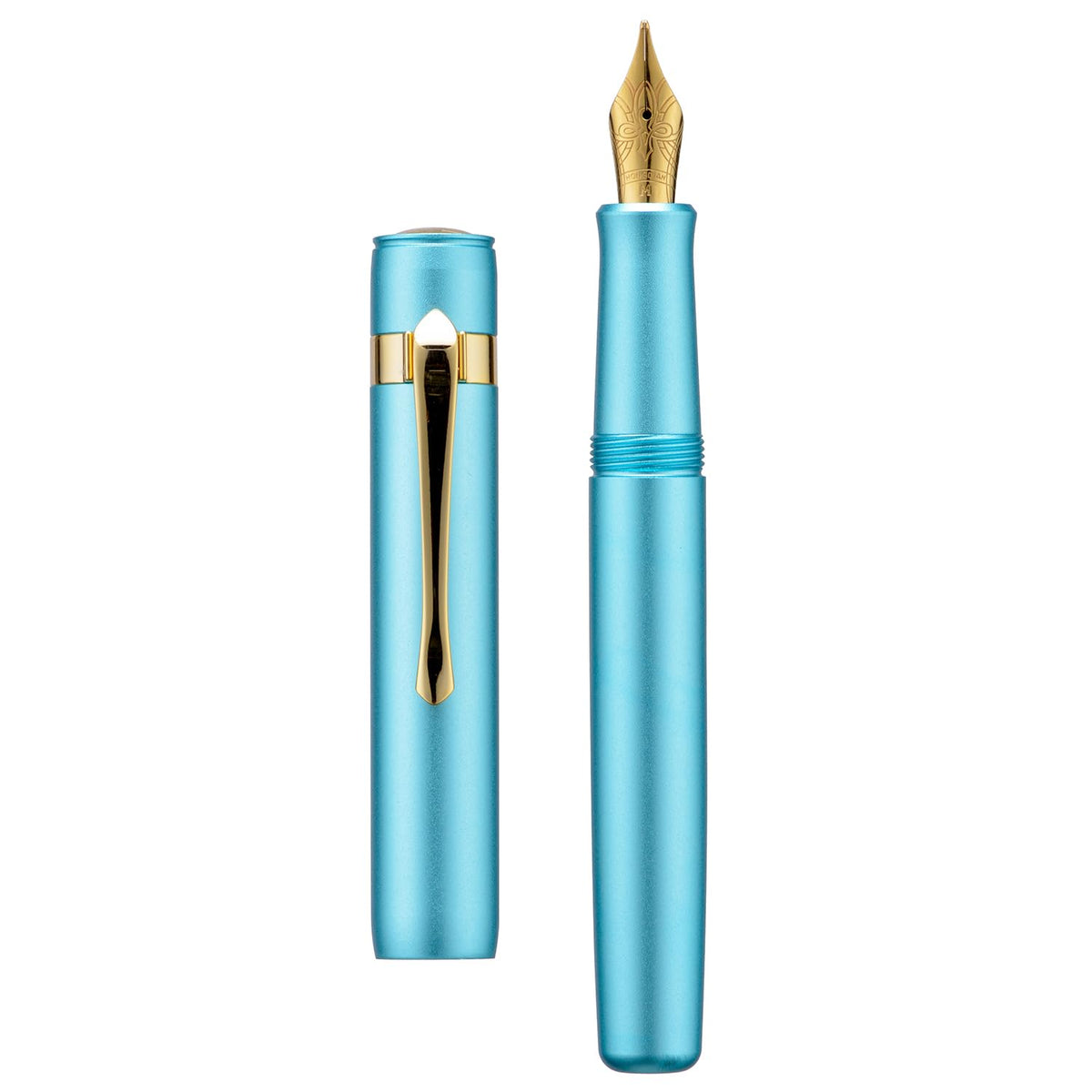 HONG DIAN M2 Black Forest Mini Fountain Pen, Extra Fine Soft Nib & Sleek Shape Aluminium Short