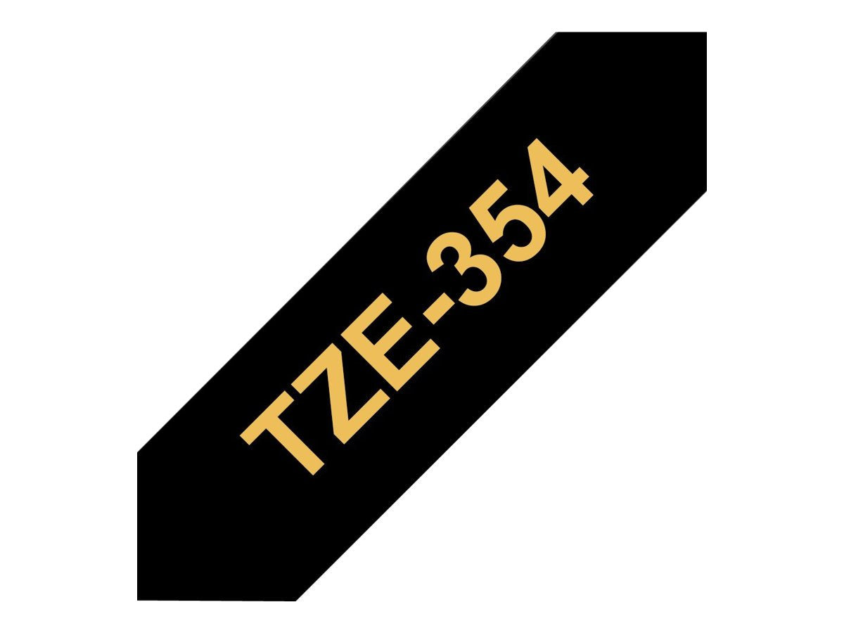 Brother TZe-354 24 mm (W) x 8 m (L) Labelling Tape Cassette Laminated Brother Genuine Supplies