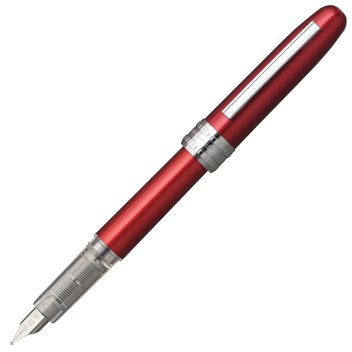 PLATINUM Fountain Pen, Plaisir Medium Nib, Red (PGB-1000-#70-M)