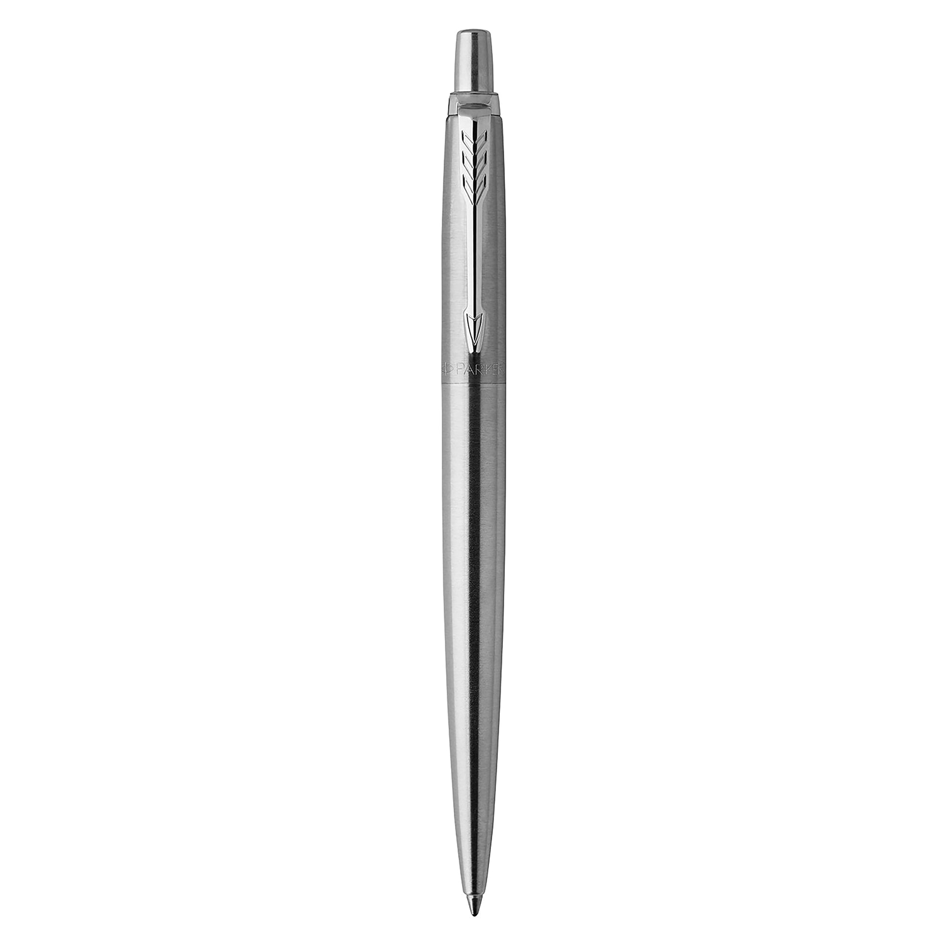 Parker Gel Pen Jotter (Stainless Steel with Chrome Parts, Middle Writing tip 0.7 mm, Gift Box)
