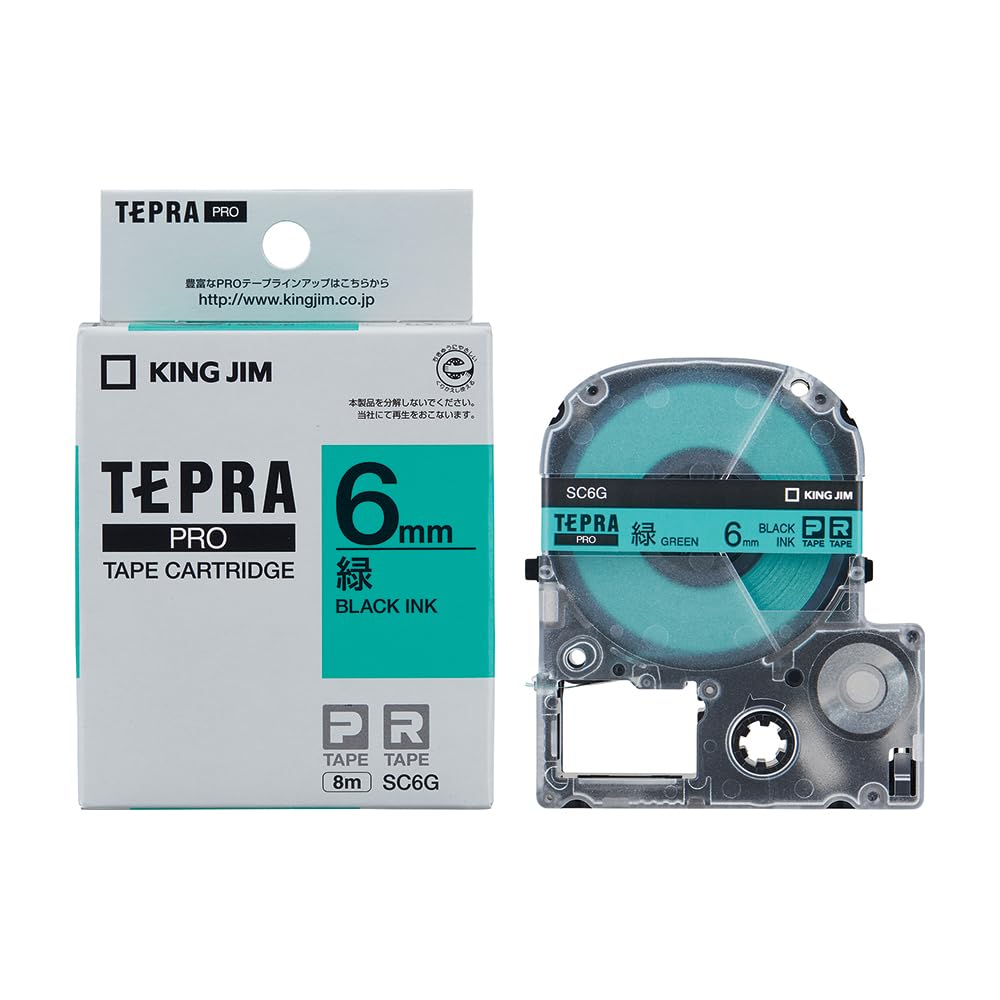 King Jim Tepra PRO SC6G Color Label Tape Cartridge