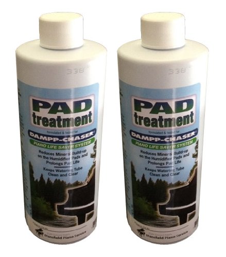 Dampp-Chaser - Piano Humidifier - Pad Treatment, 16oz - Combo 2 - 8 oz Bottles, Presentation may