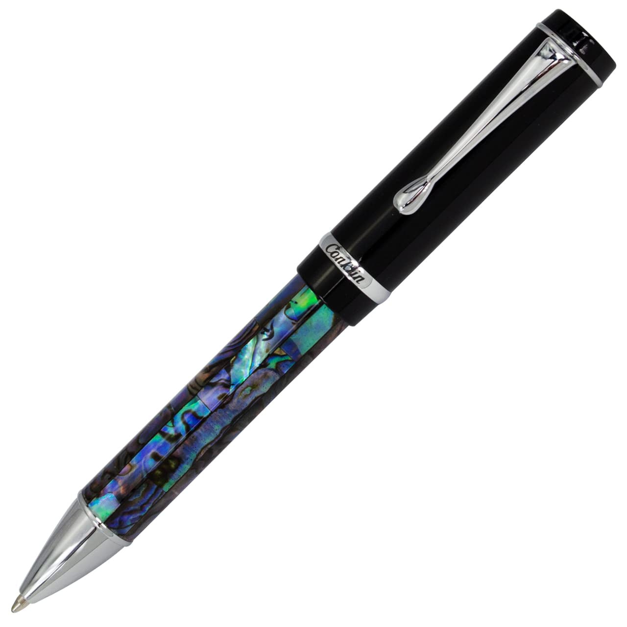 Conklin Duragraph Ballpoint Pen in Abalone Nights – Exquisite Writing Instrument with Unique