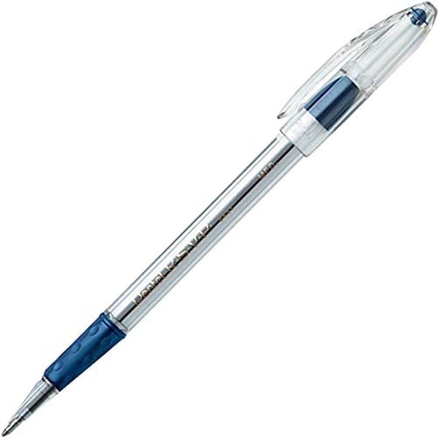 Pentel RSVP Medium Point Pens - 1.0mm - 12 Pack of 6 Black & 6 Blue Ballpoint Pens