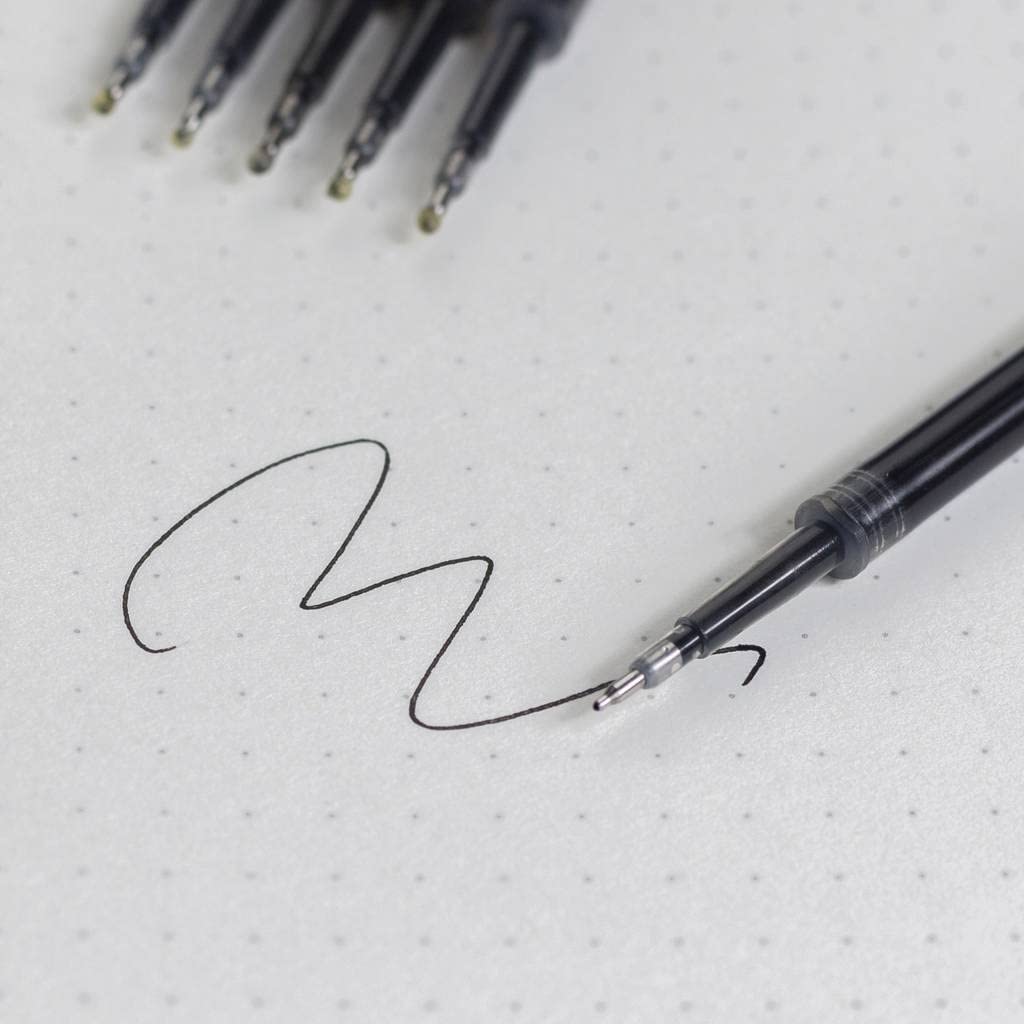 Idcrea Retractable Gel Pen Ink Refills Smooth Writing