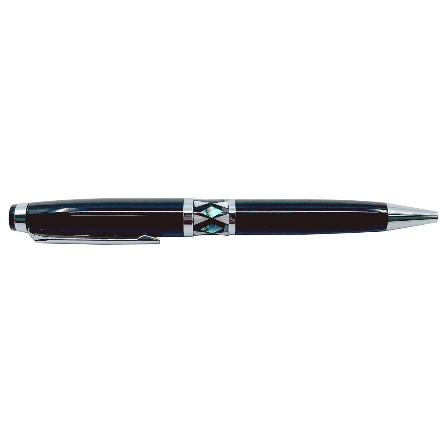 Nacreh Inlay Mother of Pearl Design Handmade Ballpoint Pen Retractable Executive Gift Deluxe